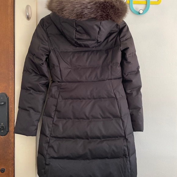 Kate Spade Down Puffer Jacket, black with faux fur trim 0 - Picture 2 of 4